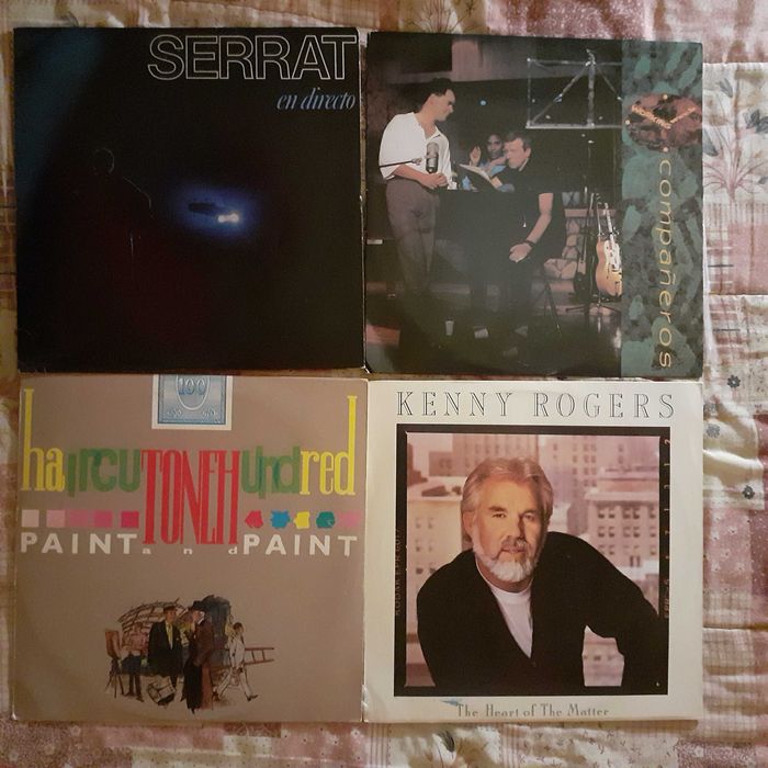 Vinil- Serrat, Haircut One Hundred, Grace Jones, Toto e outros