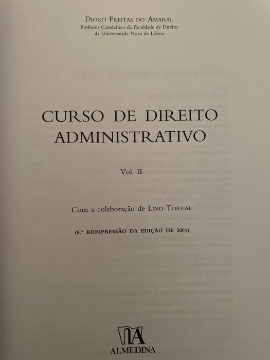 Curso de Direito Administrativo Vol. II Freitas do Amaral