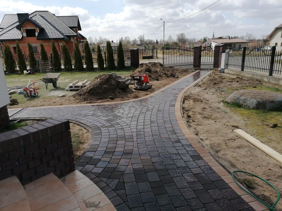 Układanie kostki brukowej brukarstwo odwodnienia