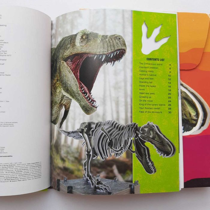Книга конструктор Make Your Own T-Rex Собери своего Т-Рекса 70см