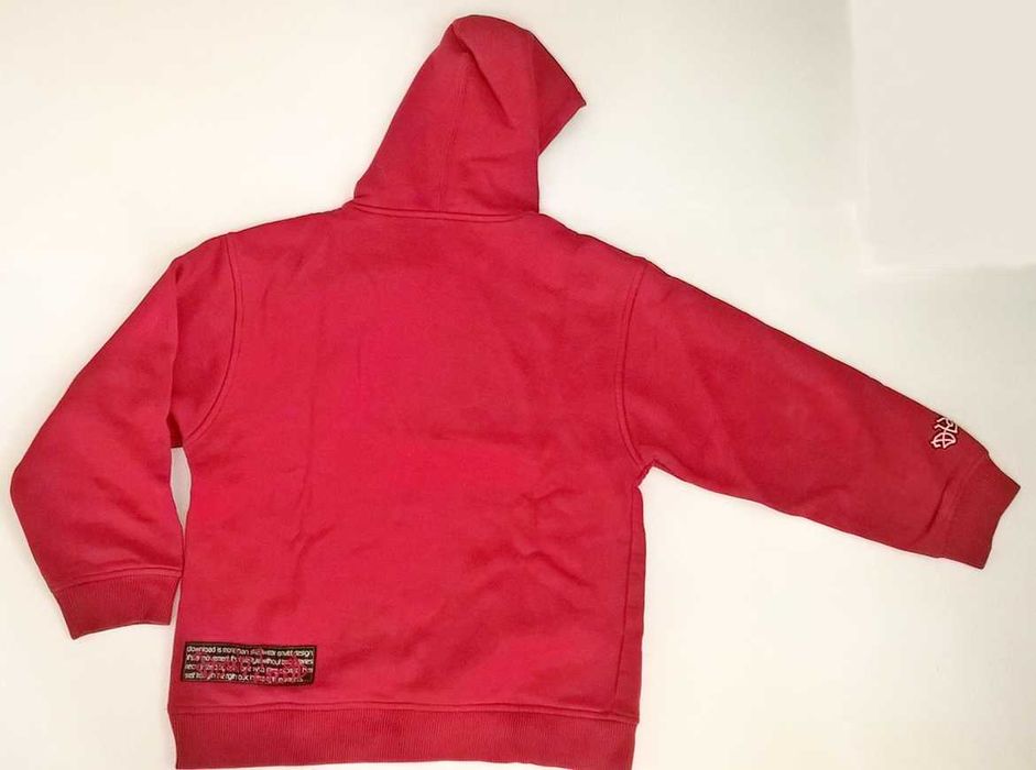 Camisola-Hoodie de Criança Unissexo Vermelho Grafiti