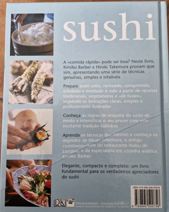 Livro de receitas de sushi
