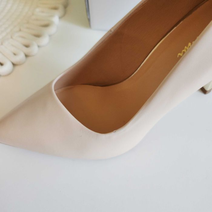 Buty damskie, R. Polański, czółenka, 982, Beżowy Lico, rozmiar 39