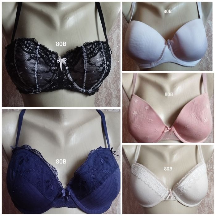 Бюстгальтеры на поролоне разных размеров