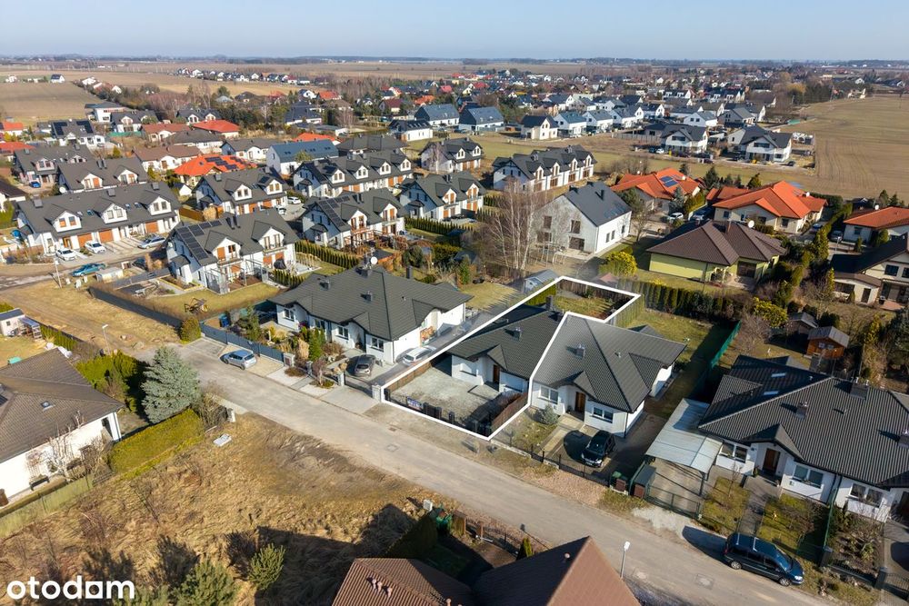 Parterowy bliźniak w Krzyszkowie I 4 pokoje I 97,4m2 I ładna działka
