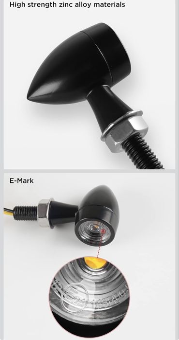 Piscas led universais 12V para mota