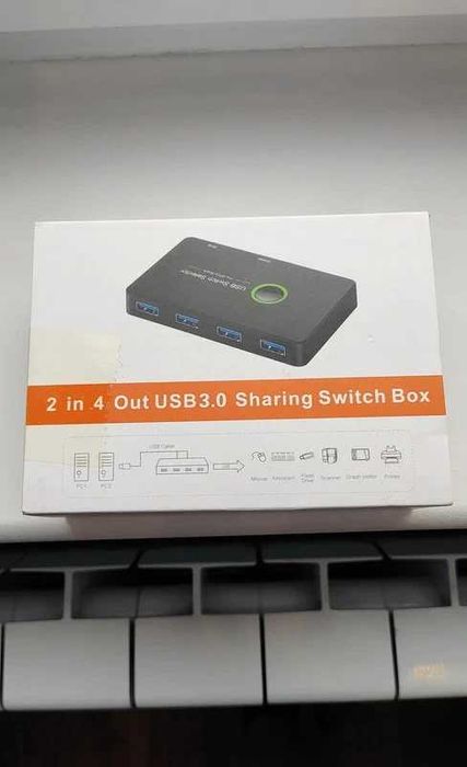 Hub USB – 2 wejścia, 4 wyjścia USB