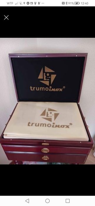 Faqueiro novo inox + Abre latas manual em aço inoxidável,.