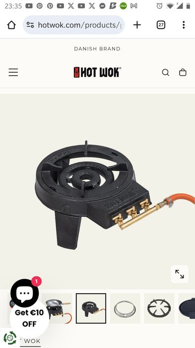 HOT WOK Original 7 kW _ Fogão _ Grelha