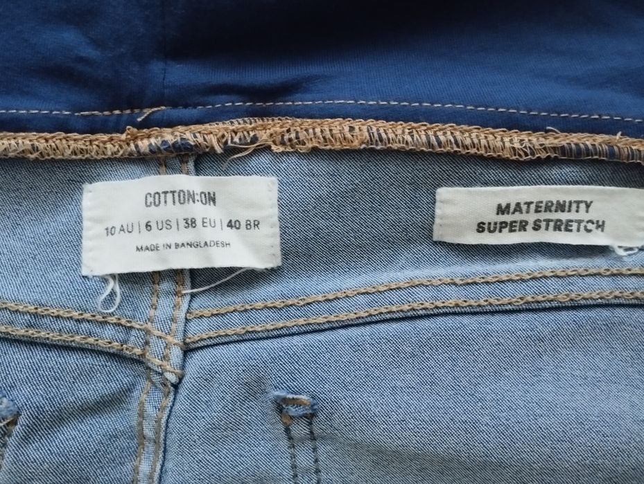 Spodnie ciążowe imitacja jeansów