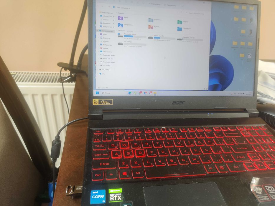 USB Флешка 64 Гб + адаптер USB-TYPE C