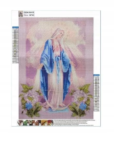 Haft diamentowy 5D Matka Boska mozaika painting obraz