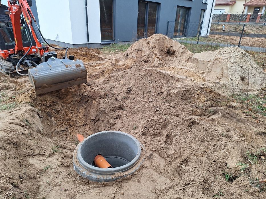 Odwodnienie terenu, drenaże montaż