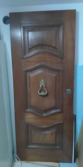 Porta em madeira maciça c/s fechadura64740114153602122