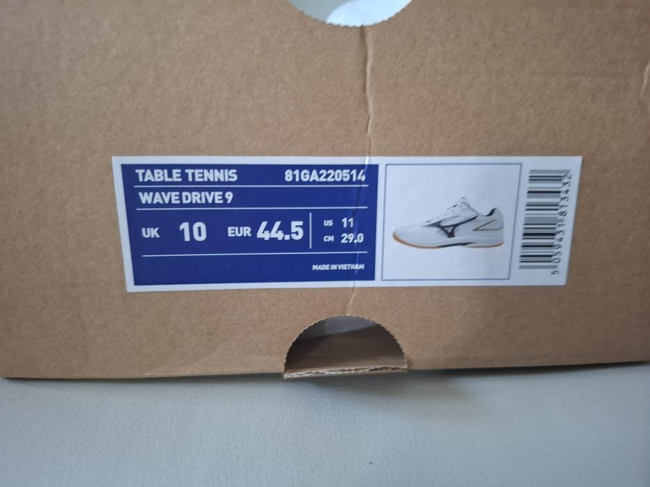 Buty halowe mizuno wave drive 9 44,5  tenis squash