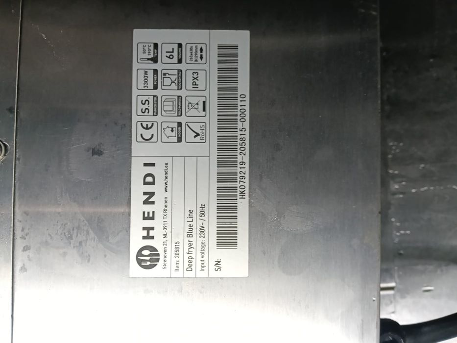 Fritadeira hendi de 6 L