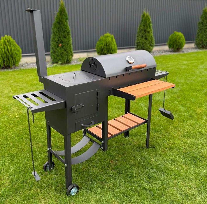 Мангал-барбекю з пічкою 4 мм на 8 шампурів - створює шедеври-барбекю