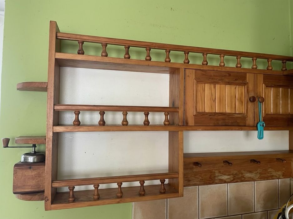 Drewniane meble kuchenne sosnowe / styl rustykalny / retro / domek letniskowy