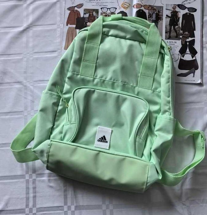 Plecak 2w1 marki Adidas kolor miętowy nowy bez metki