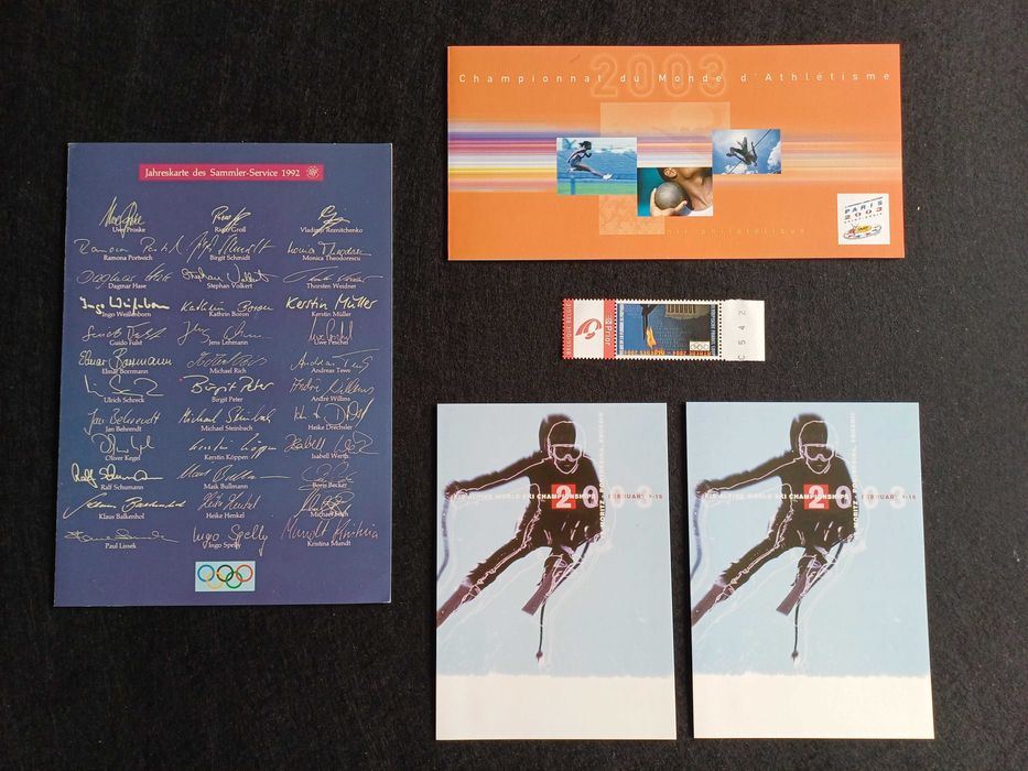 Filatelia - França Souvenir Campeonato Mundo Atletismo, 2003 – 2,00€