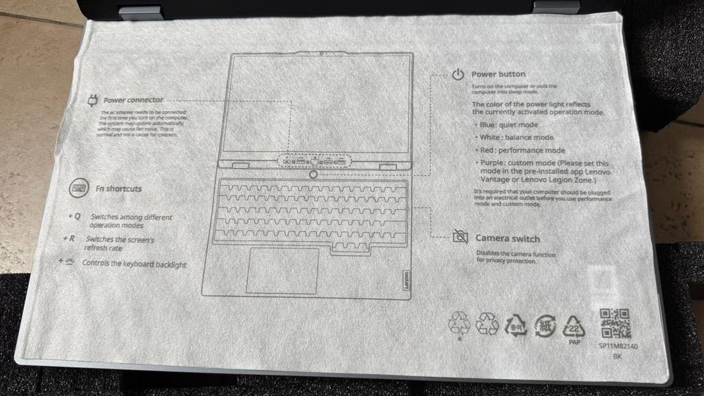 Новий ігровий ноутбук Lenovo LOQ 15ARP9 Luna Grey + офіційна windows 11