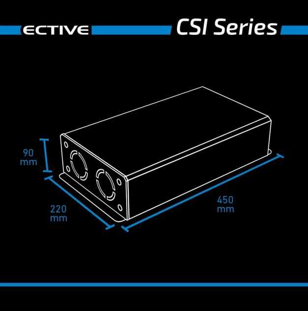 Инвертор ECTIVE CSI 15 1500 Вт/24 В