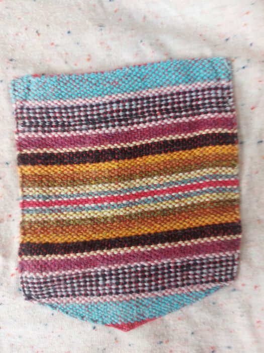 Koszulka top boho wiązana M kieszonka