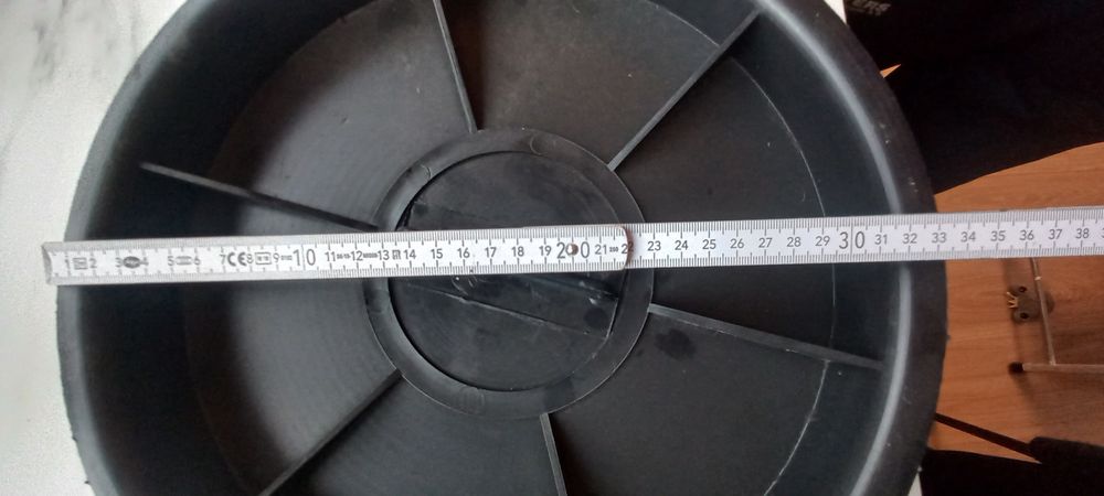 Dno pokrywa dolną do rury karbowanej 315