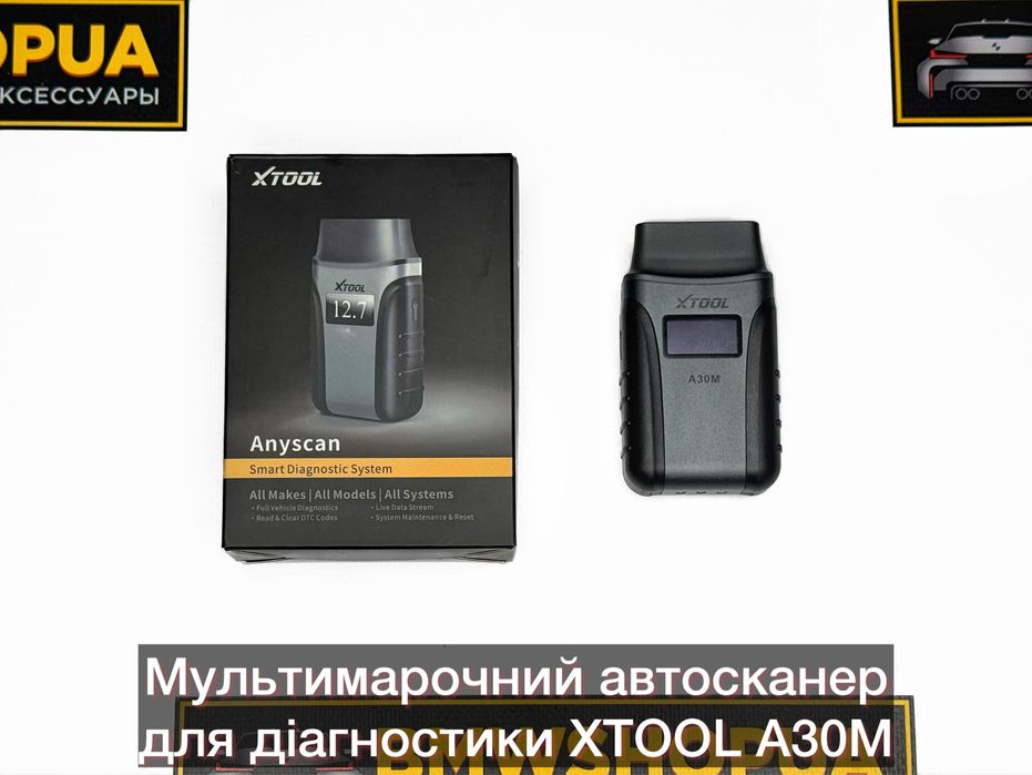 Діагностичний OBD Bluetooth автосканер XTOOL Anyscan A30M мультимарочый авто адаптер диагностика Launch Autel Thinkdiag VAG Mercedes BMW Toyota Ford