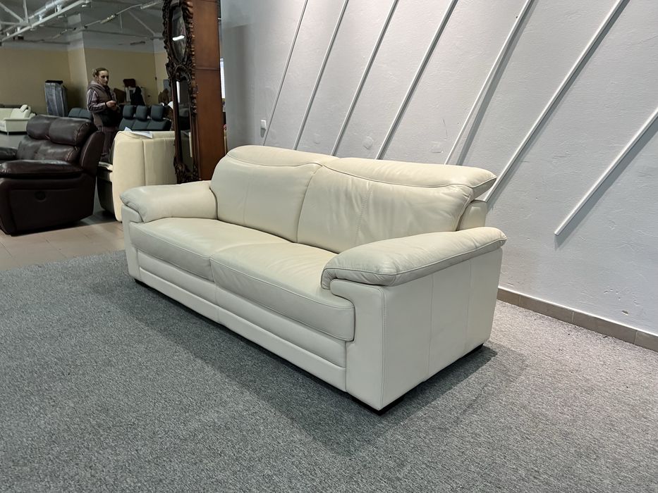 Диван трійка шкіряний мякий