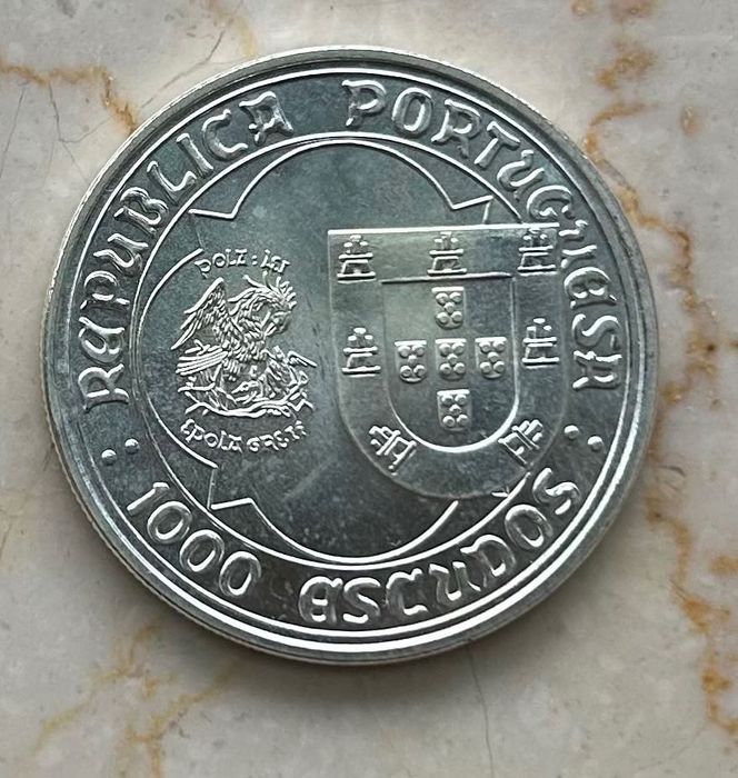 Moeda de Prata 1000 Escudos «D. João II» (1995)