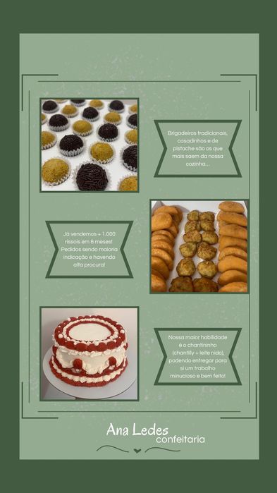 Bolos, doces e salgados para festas