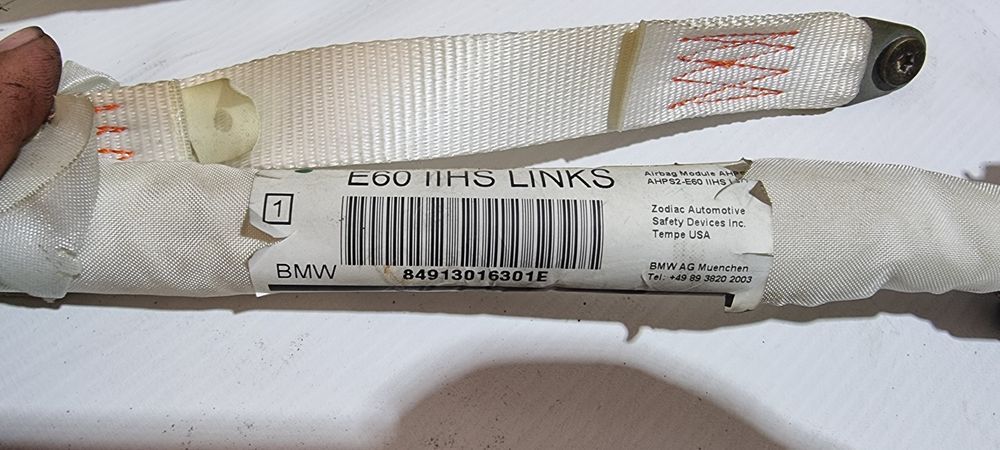 Kurtyny airbag pasażera kurtyna prawa lewa bmw e60 oryginał m5