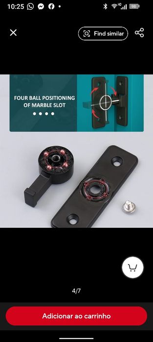 trincos, fechadura, liga de zinco fivela luminosa. novos