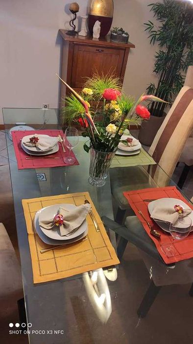 Elegante Serviço Quadrado em Fina Porcelana Branca 19 peças *NOVO*