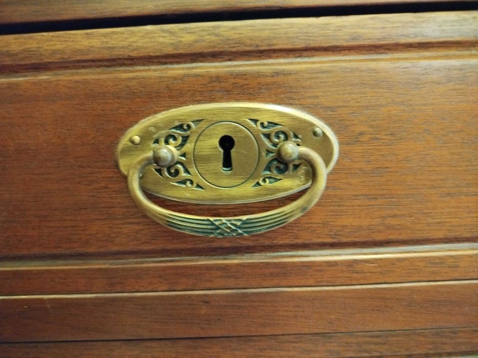 Secretária Arte Nova vinhático - Restaurada