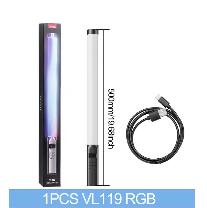 Ulanzi VL119 світловий меч, RGB палка, світло з акумулятором фотолампа