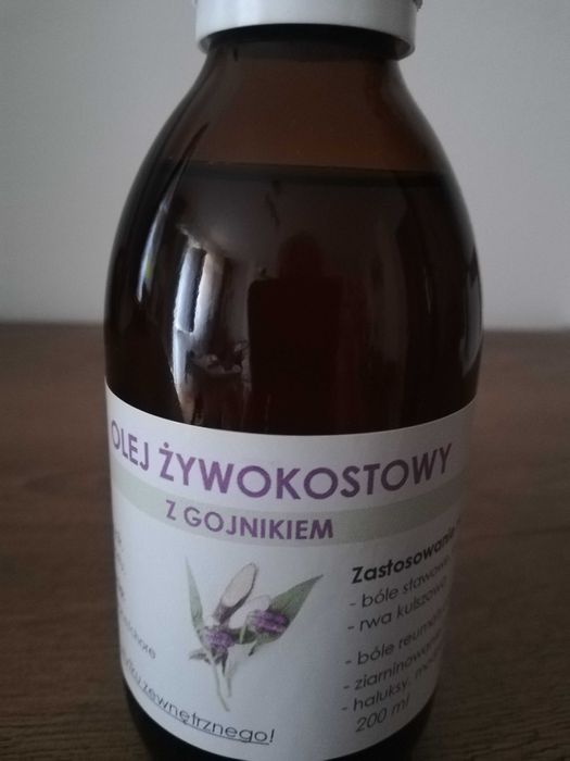 Zestaw : olej żywokostowy z gojnikiem + olej żywok.z podagrycznikiem.