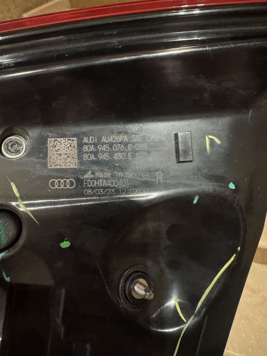 Задние фонари Audi Q 5 2024 рік