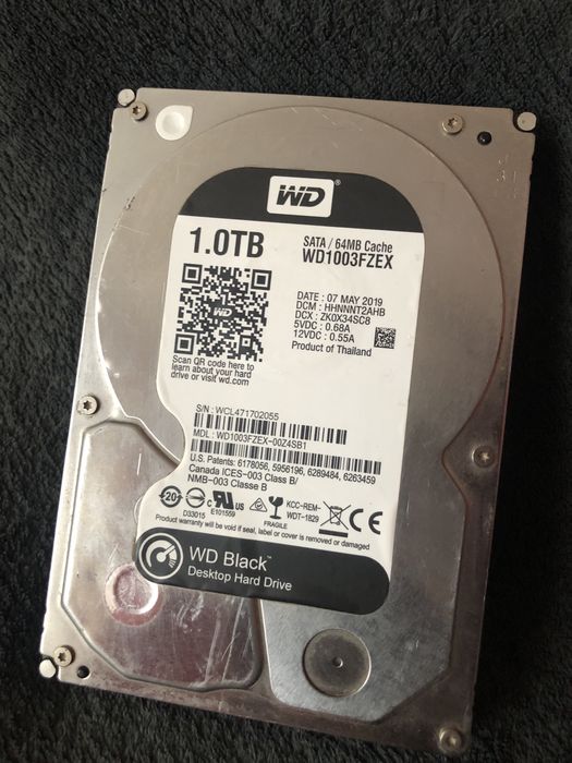 Продам WD 1Tb SATA3 в гарному стані