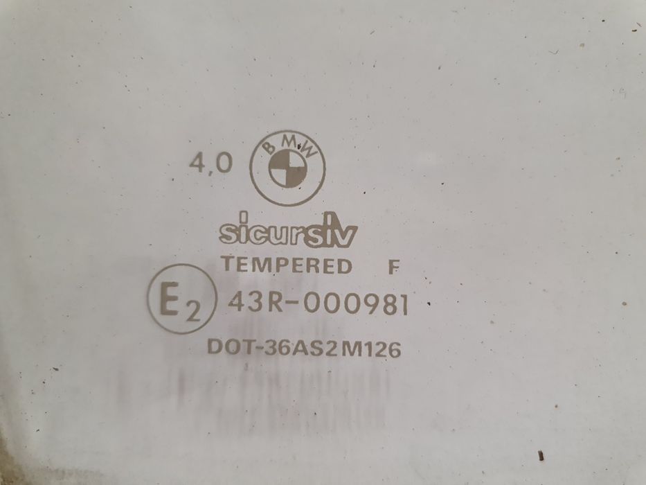 BMW E30 Coupe Szyba Przód Tył Bok Drzwi Oryginał CzęściBMA