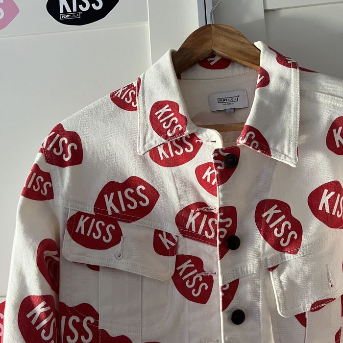Kurtka Plny Lala® KISS Cropped Cream Denim