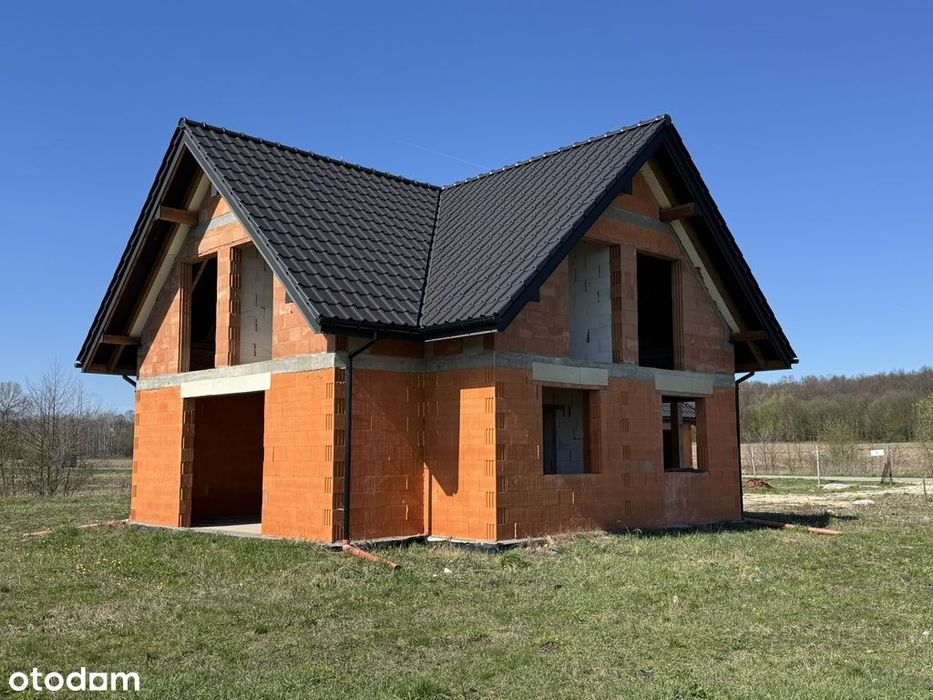 Dom stan surowym zamkniętym – Wołowice, 72 ary!