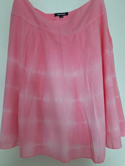 Spódnica midi Tally Weijl bawełniana róż ombre, L