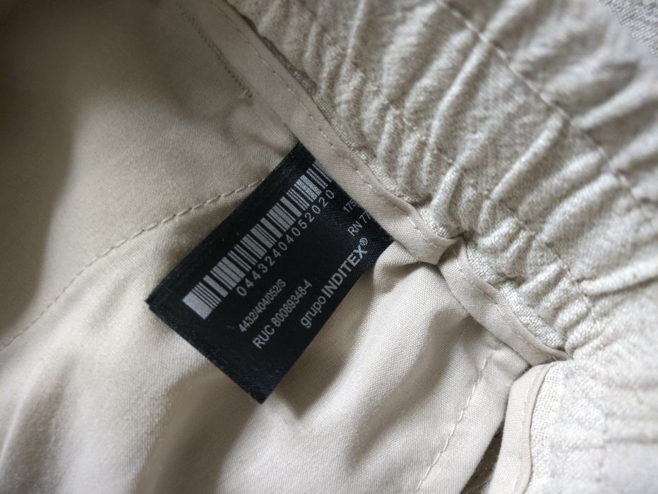 zara шорти бермуди з візкози і льону