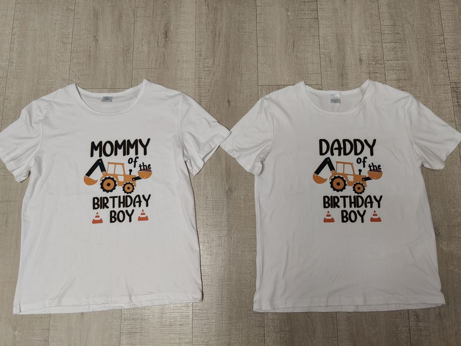 Футболки на День Народження Birthday Mama і Birthday Daddy розмір Л