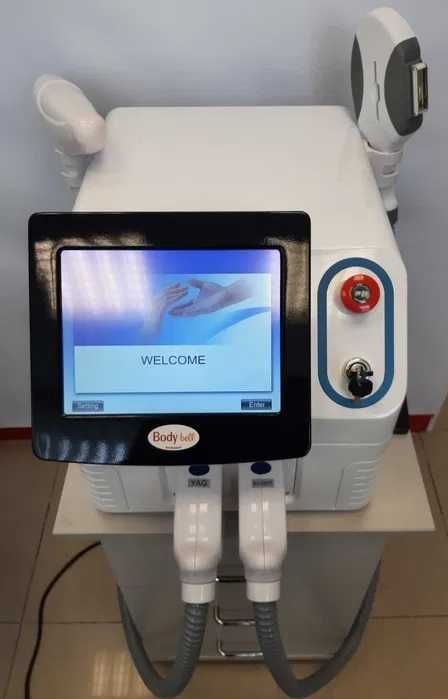 IPL SHR OPT, RF , ND-YAG Q-switch  - peeling węglowy, usuwanie tatuaży