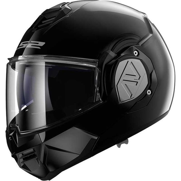 Capacete NOVO Modular 180° LS2 Advant Preto Brilho (23% DESCONTO) Tam XL