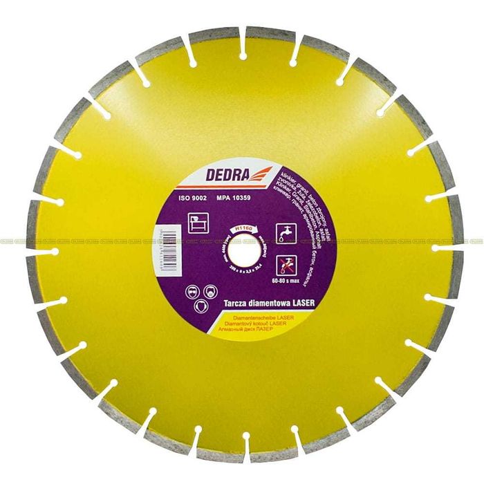 Tarcza diamentowa do BETONU, GRANITU, KLINKIERU, ASFALTU 350mmX25,4mm