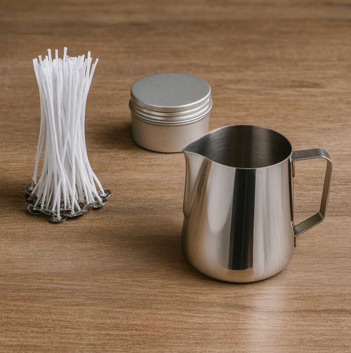 80w1 XXL Duży Zestaw Do Robienia świec Sojowych Wosk DIY Na Prezent